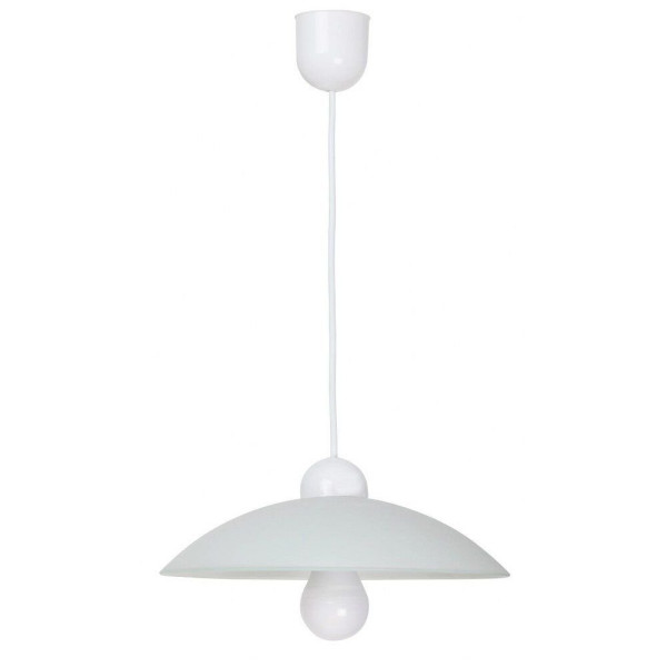 Lampa wisząca biała Cupola 1xE27x60W wym: 90x32,5x32,5 cm Rabalux 959181