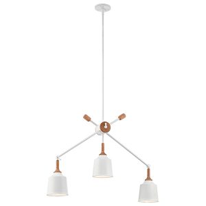 Lampa wisząca biała Danika 3xE27x60W wym: 134,6×92,3×18,6 cm Kichler 849449 Lampa wisząca biała Danika 3xE27x60W wym: 134,6×92,3×18,6 cm Kichler 849449