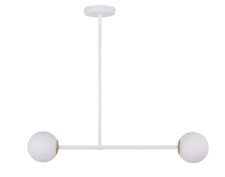 Lampa wisząca biała Gama 2xG9x12W wym: 60x80x12 cm Sigma Lighting 837911