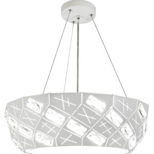 Lampa wisząca biała GLANCE 4xG9x40W wym: 125x36x36 cm Candellux 924169 Lampa wisząca biała GLANCE 4xG9x40W wym: 125x36x36 cm Candellux 924169