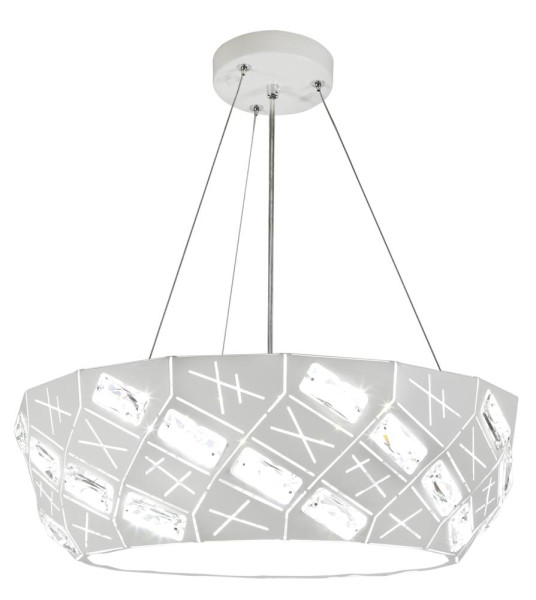 Lampa wisząca biała GLANCE 4xG9x40W wym: 125x36x36 cm Candellux 924169