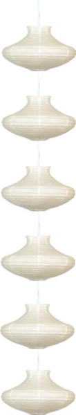Lampa wisząca biała GRIFF 6xE14x40W wym: 200x25x25 cm Candellux 924101
