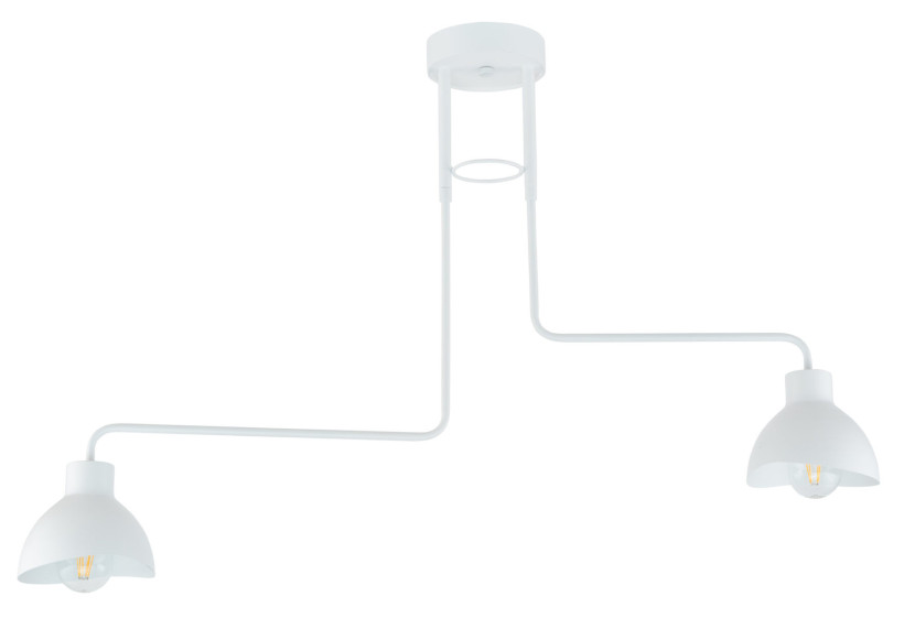 Lampa wisząca biała Holi 2xE27x15W wym: 60x93x14,5 cm Sigma Lighting 837949