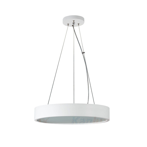 Lampa wisząca biała JASMIN 3xE27x20W wym: 100x47,5x47,5 cm Kanlux 851939