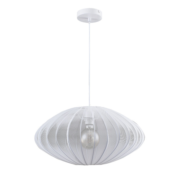 Lampa wisząca biała KINU 1xE27x20W wym: 120x50x50 cm Polux 841591