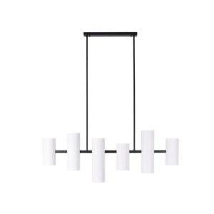 Lampa wisząca biała LAXER 6xGU10x7W wym: 142x128x12 cm Maxlight 846403