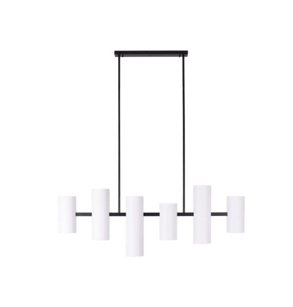 Lampa wisząca biała LAXER 6xGU10x7W wym: 142x128x12 cm Maxlight 846403