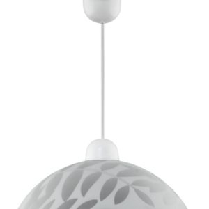 Lampa wisząca biała LETYCJA 1xE27x60W wym: 70x30x30 cm Candellux 857843