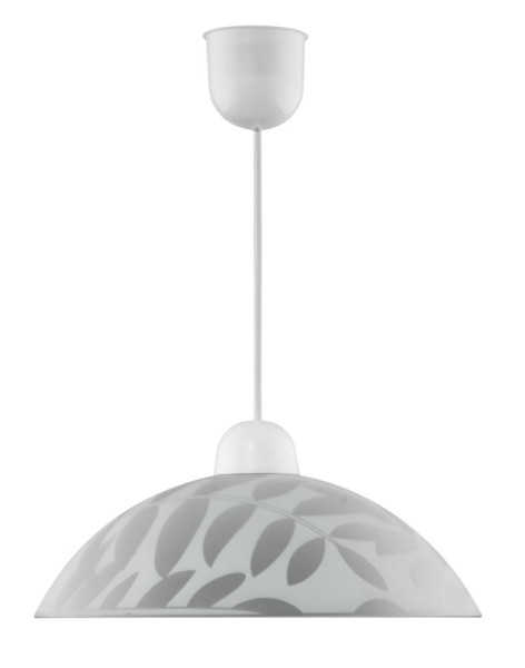 Lampa wisząca biała LETYCJA 1xE27x60W wym: 70x30x30 cm Candellux 857843