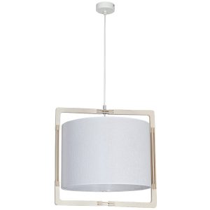 Lampa wisząca biała LOKI 1xE27x60W wym: 80x41x35 cm Aldex 860020 Lampa wisząca biała LOKI 1xE27x60W wym: 80x41x35 cm Aldex 860020