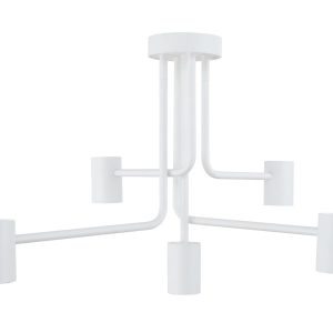 Lampa wisząca biała Luis 5xGU10x25W wym: 46x72x58 cm Sigma Lighting 837894 Lampa wisząca biała Luis 5xGU10x25W wym: 46x72x58 cm Sigma Lighting 837894