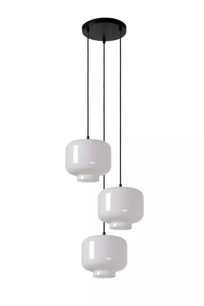 Lampa wisząca biała MEDINE 3xE27x40W wym: 156x35x35 cm Lucide 850357