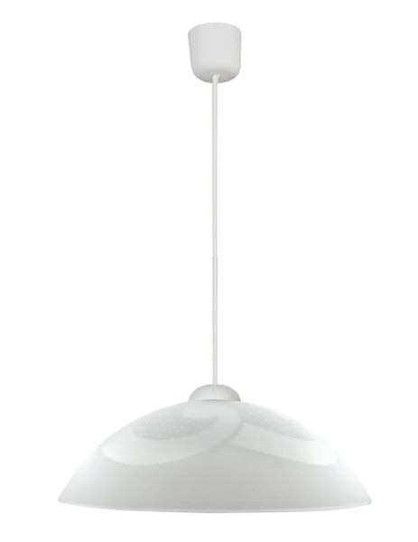 Lampa wisząca biała MONTI 1xE27x60W wym: 70x30x30 cm Candellux 857952