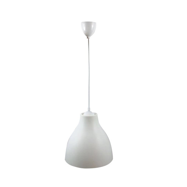Lampa wisząca biała Morris 1xE27x40W wym: 41x27,5x27,5 cm Rabalux 851423