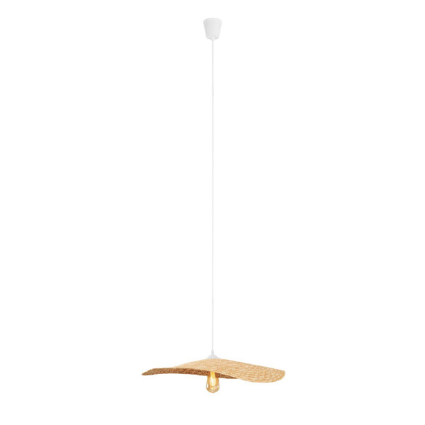 Lampa wisząca biała NAP 1xE27x15W wym: 155x60x60 cm Maxlight 845338