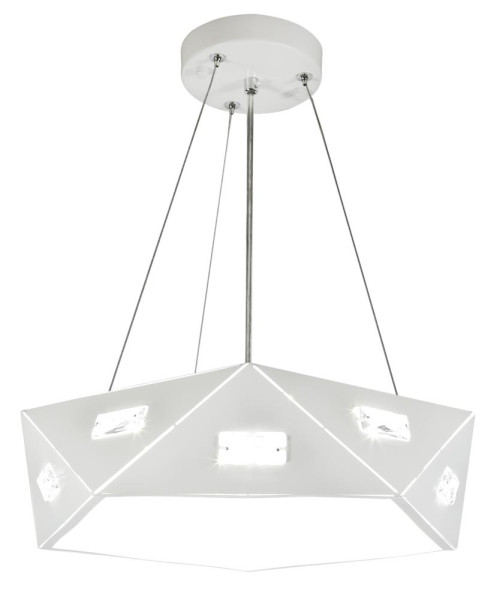 Lampa wisząca biała NEMEZIS 3xG9x40W wym: 125x42x42 cm Candellux 924011