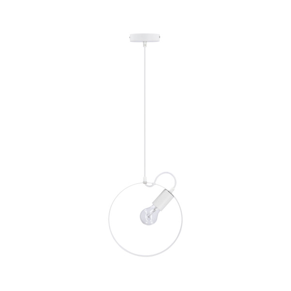 Lampa wisząca biała NEXO 1xE27x40W wym: 100x25x3 cm Candellux 924139