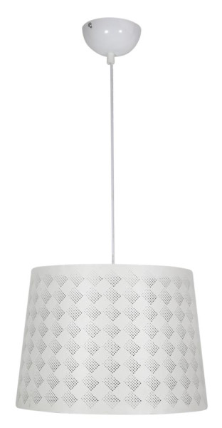 Lampa wisząca biała ORLANDO 1xE27x60W wym: 110x35x35 cm Candellux 924107