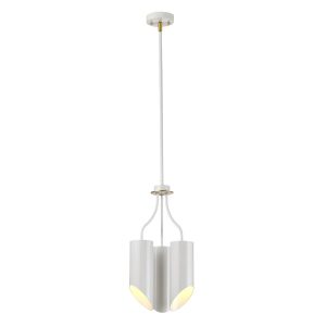 Lampa wisząca biała postarzany mosiądz Quinto 3xE27x8W Elstead 850423 Lampa wisząca biała postarzany mosiądz Quinto 3xE27x8W Elstead 850423