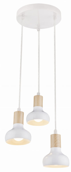 Lampa wisząca biała Puerto 3xE14x40W wym: 90x27x27 cm Candellux 854649