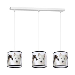 Lampa wisząca biała PUPPIES 3xE27x40W wym: 90x65x15 cm Milagro 854463 Lampa wisząca biała PUPPIES 3xE27x40W wym: 90x65x15 cm Milagro 854463