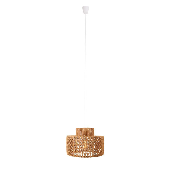 Lampa wisząca biała RAFFLE 1xE27x15W wym: 165x40x40 cm Maxlight 845991
