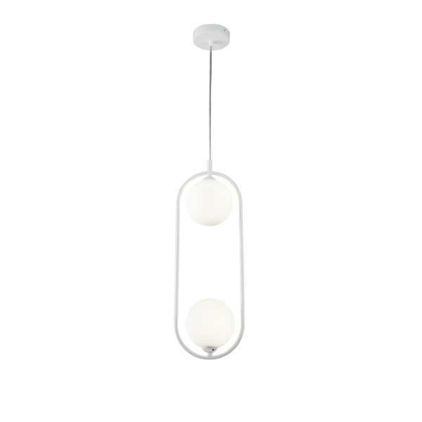 Lampa wisząca biała RING 2xG9x25W wym: 204x17x12 cm Maytoni 854576
