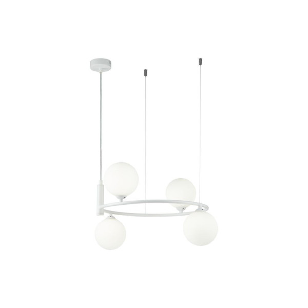 Lampa wisząca biała RING 4xG9x25W wym: 184x43,5x39 cm Maytoni 854577