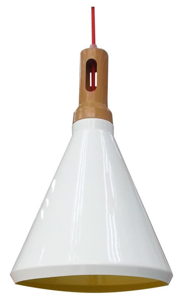 Lampa wisząca biała ROBINSON 1xE27x60W wym: 115x26x26 cm Candellux 924239