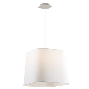 Lampa wisząca biała ROMEO 1xE27x60W wym: 135x40x40 cm Italux 850991 Lampa wisząca biała ROMEO 1xE27x60W wym: 135x40x40 cm Italux 850991