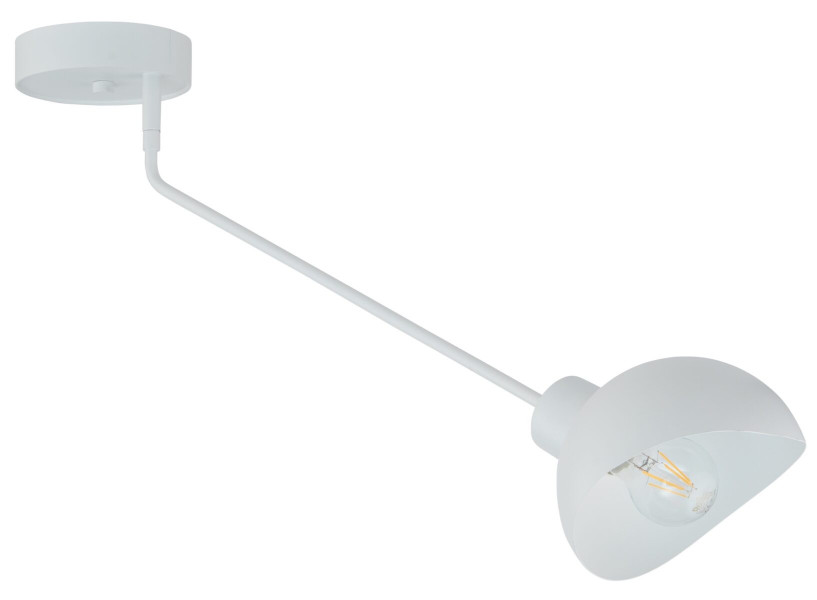 Lampa wisząca biała Roy 1xE27x15W wym: 44x72x17 cm Sigma Lighting 837889