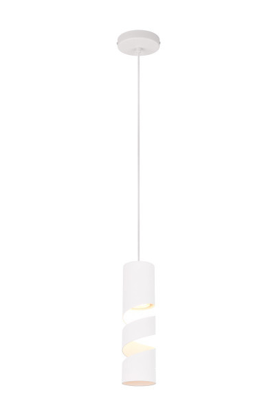 Lampa wisząca biała STREAM 1xGU10x10W wym: 150x12x12 cm Trio 837836
