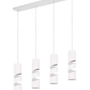 Lampa wisząca biała STREAM 4xGU10x10W wym: 150x80x9 cm Trio 837802 Lampa wisząca biała STREAM 4xGU10x10W wym: 150x80x9 cm Trio 837802