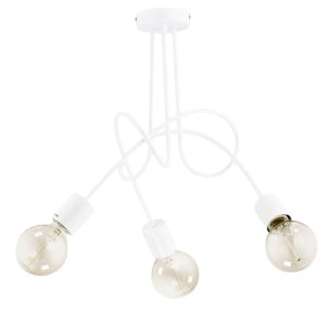 Lampa wisząca biała Tango 3xE27x60W wym: 41x48x48 cm Alfa 854301 Lampa wisząca biała Tango 3xE27x60W wym: 41x48x48 cm Alfa 854301
