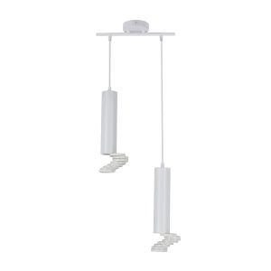 Lampa wisząca biała Tuba 2xGU10x50W wym: 100x30x6 cm Candellux 924135 Lampa wisząca biała Tuba 2xGU10x50W wym: 100x30x6 cm Candellux 924135