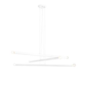 Lampa wisząca biała Tubo 6xE14x40W wym: 105x100x25 cm Aldex 854611 Lampa wisząca biała Tubo 6xE14x40W wym: 105x100x25 cm Aldex 854611