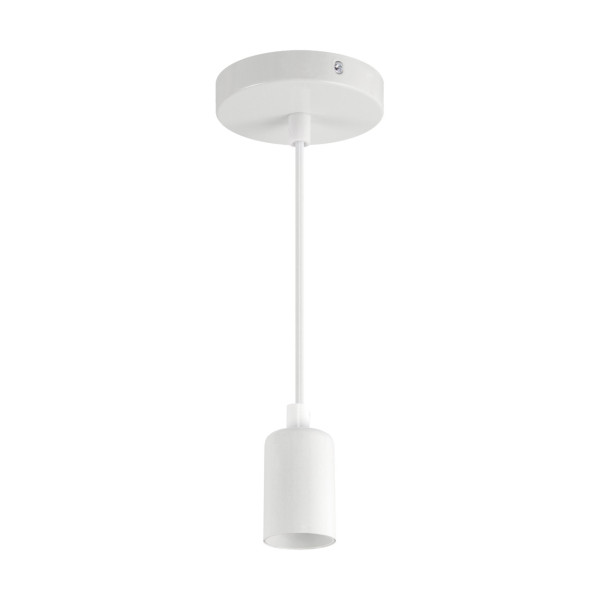 Lampa wisząca biała UNO 1xE27x40W wym: 100x9,8x9,8 cm Struhm 854215