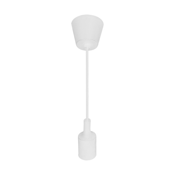 Lampa wisząca biała VOLTA 1xE27x60W wym: 100x9x9 cm Struhm 856319