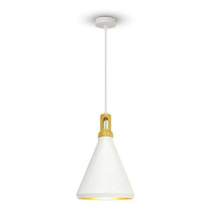 Lampa wisząca biała VT-7525 1xE27x60W wym: 120x25x25 cm V-TAC 851503