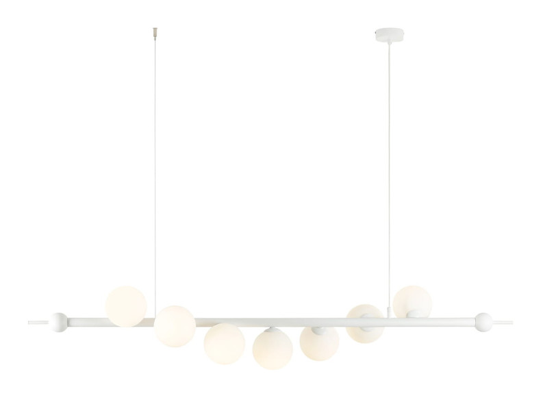 Lampa wisząca biała Wave 7xE14x10W wym: 166x168x32 cm Aldex 852577