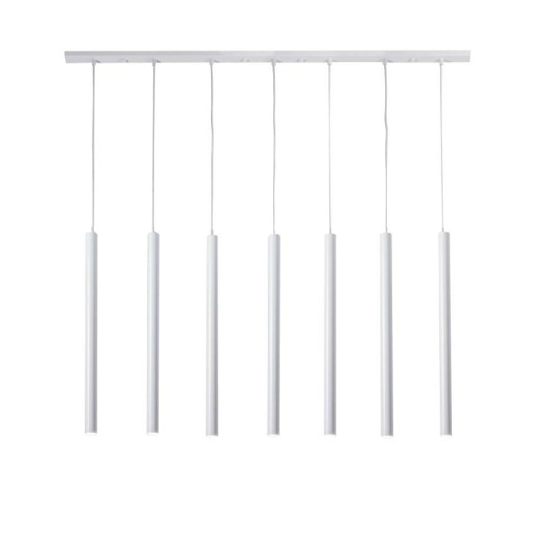 Lampa wisząca biała YABU 7xGU10x4W wym: 200x140x4 cm Shilo 846375