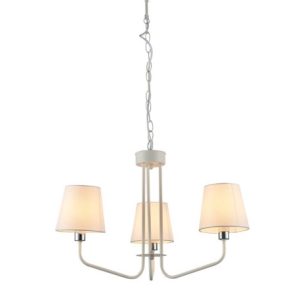 Lampa wisząca biała YORK 3xE14x60W wym: 44x58x58 cm Candellux 924168