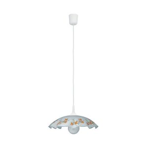 Lampa wisząca białe wzorzyste Vino 1xE27x60W wym: 90x40x40 cm Rabalux 959161