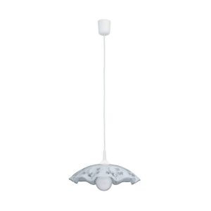 Lampa wisząca białe wzorzyste Vino 1xE27x60W wym: 90x40x40 cm Rabalux 959156