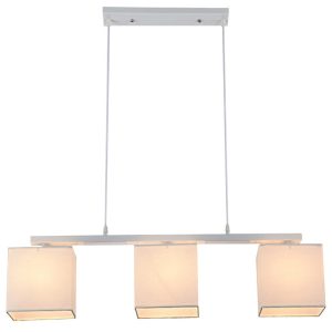 Lampa wisząca biało-beżowa BOHO 3xE27x40W wym: 85x85x17 cm Candellux 858134