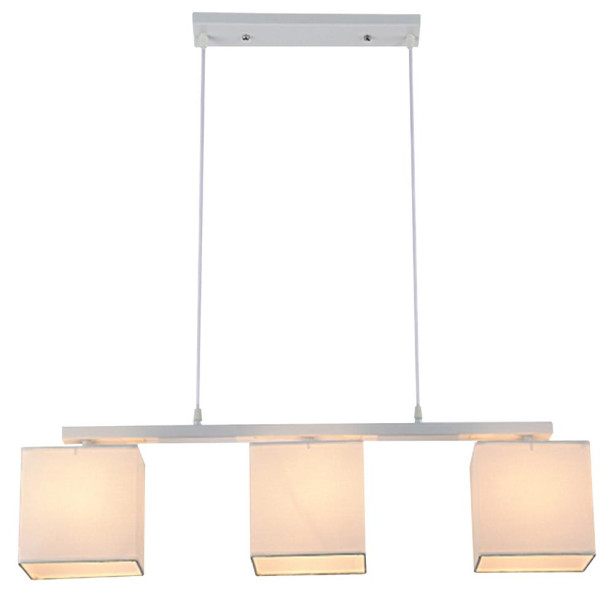 Lampa wisząca biało-beżowa BOHO 3xE27x40W wym: 85x85x17 cm Candellux 858134