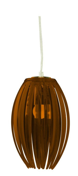 Lampa wisząca biało-brązowa ABUKO 1xE27x60W wym: 100x18x18 cm Candellux 924044