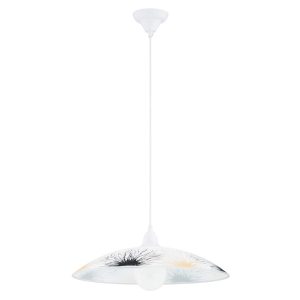 Lampa wisząca biało-czarna-beżowa FLORES 1xE27x15W wym: 90x47x47 cm Alfa 837782 Lampa wisząca biało-czarna-beżowa FLORES 1xE27x15W wym: 90x47x47 cm Alfa 837782