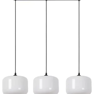 Lampa wisząca biało-czarna MEDINE 3xE27x40W wym: 160x110x25 cm Lucide 850238