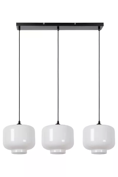 Lampa wisząca biało-czarna MEDINE 3xE27x40W wym: 160x110x25 cm Lucide 850238